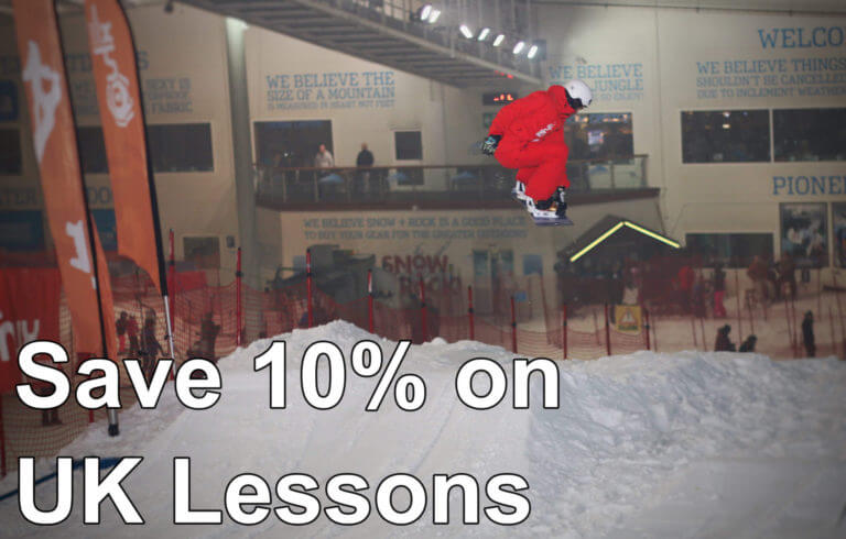 Triple Pack save 10% on snowboard lessons